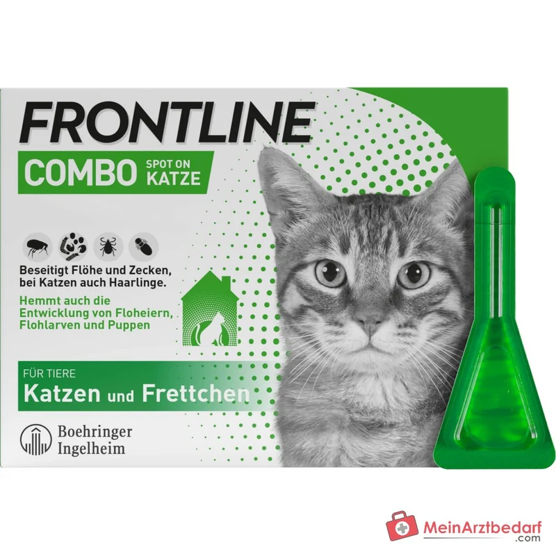 FRONTLINE COMBO Fipronil + (S)-Methopren Spot-on Lösung Katze 6 Stück