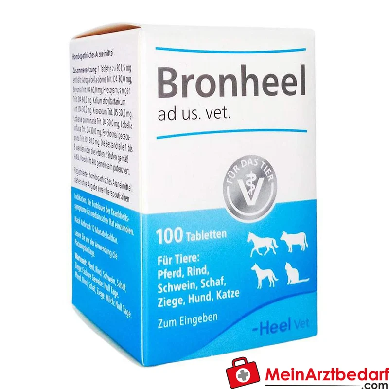 Bronheel ad us. vet. homöopathisches Arzneimittel Tabletten 500 St. für Hunde & Katzen