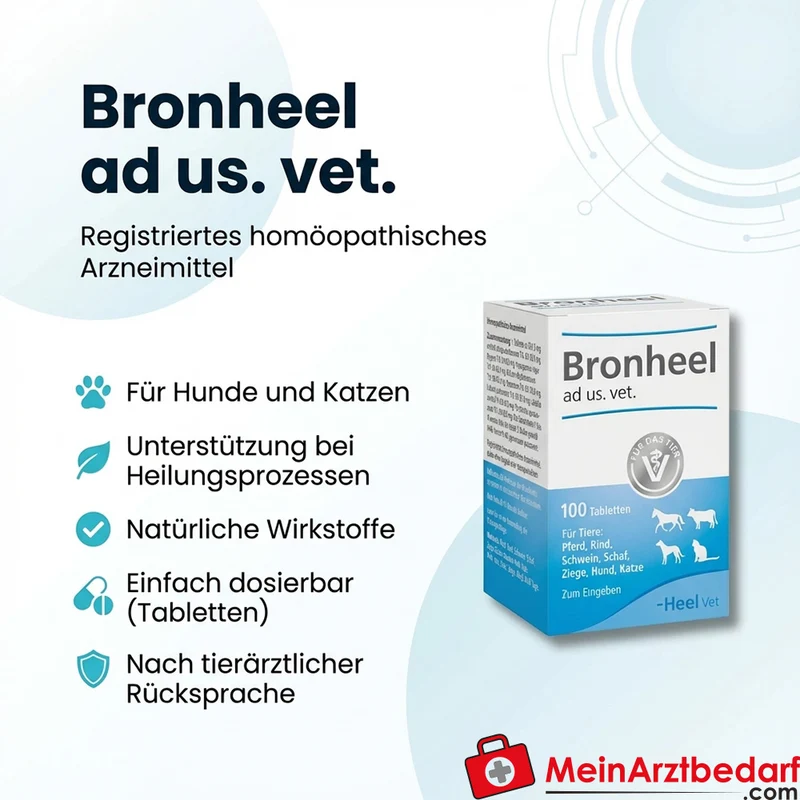 Bronheel ad us. vet. homöopathisches Arzneimittel Tabletten 500 St. für Hunde & Katzen