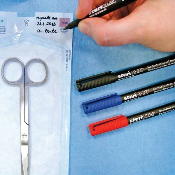 Stericlin fijnschrijver voor disposables 1 stuk kleur zwart