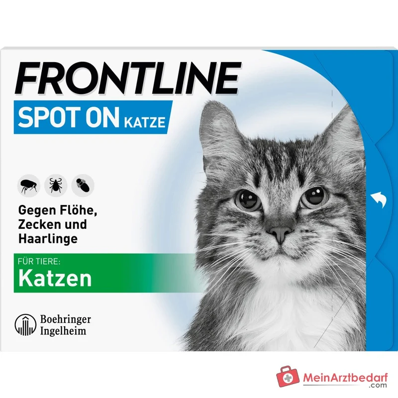 FRONTLINE Spot On für Katzen Fipronil Lösung zum Auftropfen 6 Pipetten
