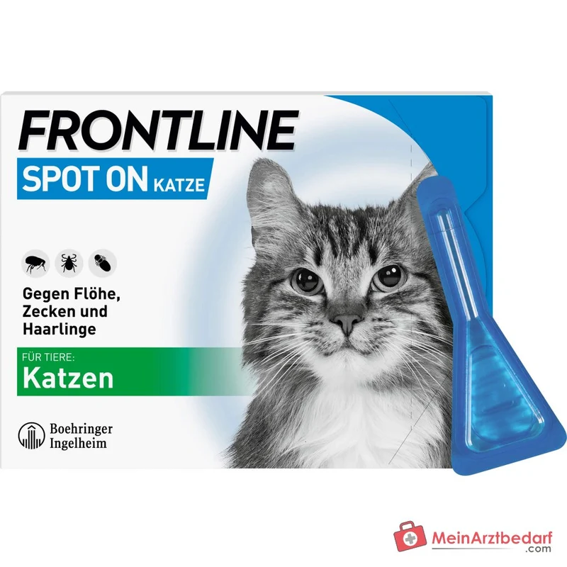 FRONTLINE Spot On für Katzen Fipronil Lösung zum Auftropfen 6 Pipetten