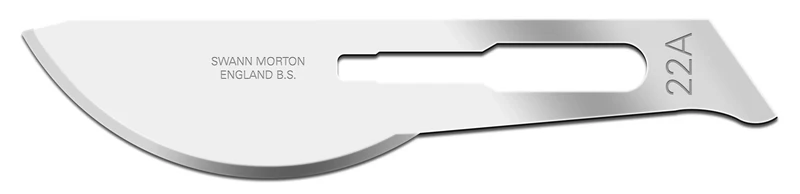 Scalpelmesjes Swann Morton - 0209 - 100 stuks - Nr 22A
