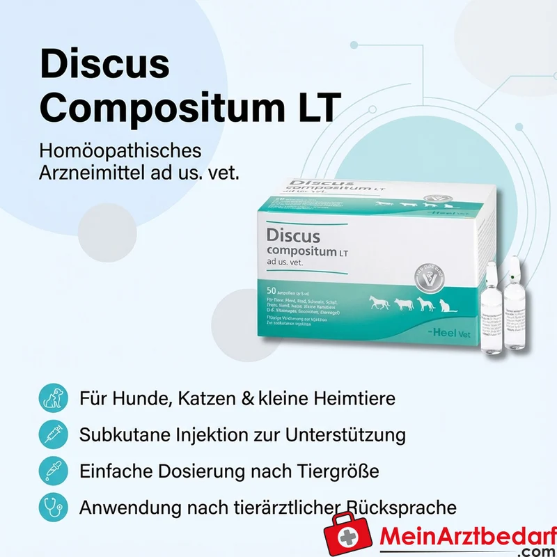 Discus Compositum LT ad us. vet. homöopathisches Arzneimittel 5 ml Ampullen 50 Stück