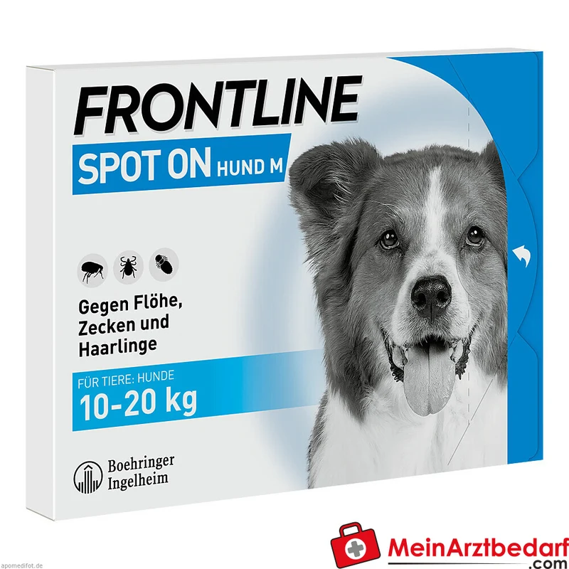 Frontline Spot On Fipronil Pipetten 6 Stück für Hunde 2–40 kg