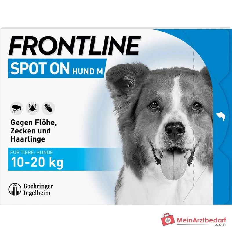 Frontline Spot On Fipronil Pipetten 6 Stück für Hunde 2–40 kg