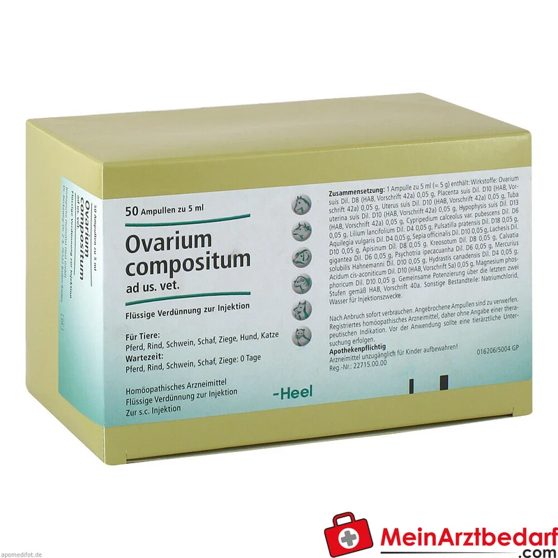 Ovarium Compositum ad us. vet. Injektionslösung 50 x 5 ml homöopathisches Arzneimittel für Hund & Katze