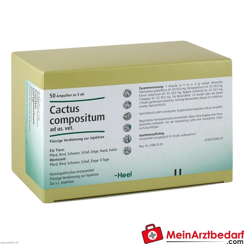 Cactus compositum ad us. vet. homöopathisches Arzneimittel Ampullen 50 x 5 ml