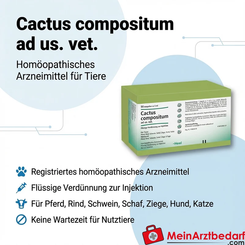 Cactus compositum ad us. vet. homöopathisches Arzneimittel Ampullen 50 x 5 ml