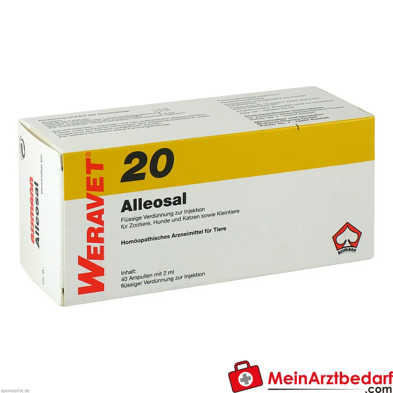 Alleosal 20 vet Injektions-Ampullen Apis C6 / Arsenum jodatum C12 / Urtica urens C6 40 x 2 ml