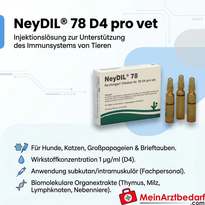 NeyDIL Nr. 78 D4 pro vet 1 µg/ml Injektionslösung 5 x 2 ml