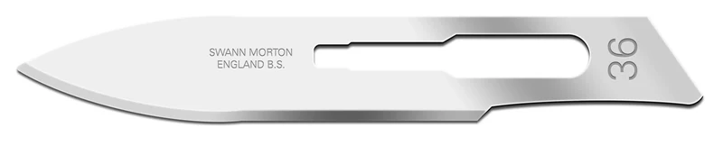 Scalpelmesjes Swann Morton - 0236 - 100 stuks - Nr 36