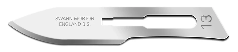 Scalpelmesjes Swann Morton - 0239 - 100 stuks - Nr 13