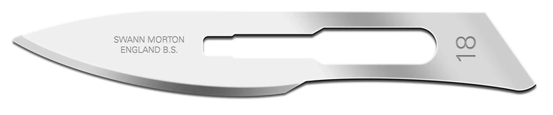 Scalpelmesjes Swann Morton - 0223 - 100 stuks - Nr 18