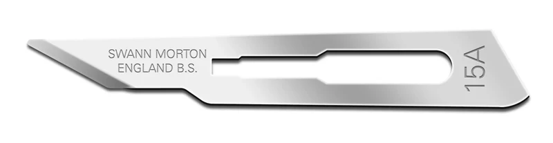 Scalpelmesjes Swann Morton - 0220 - 100 stuks - Nr 15A