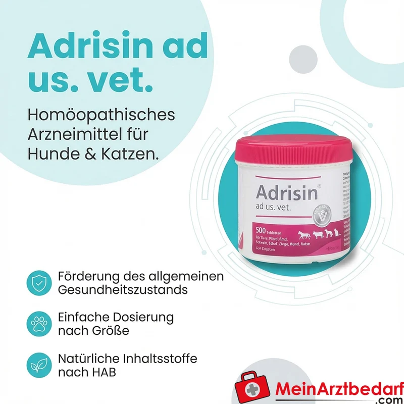 Adrisin ad us. vet. homöopathisches Arzneimittel Tabletten 301,5 mg 500 Stück