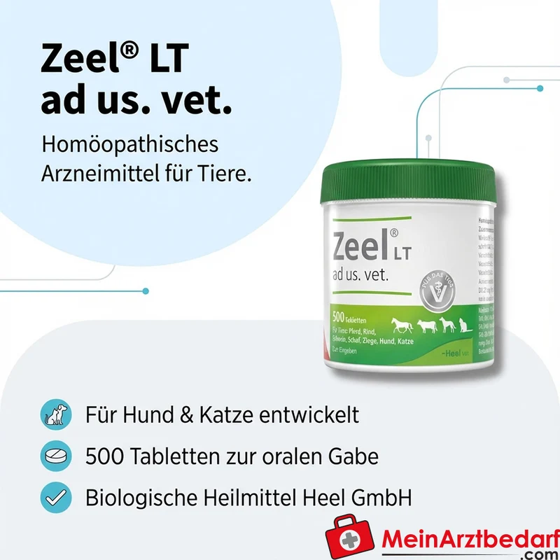 Zeel LT ad us. vet. Tabletten 500 St. homöopathisches Arzneimittel für Hund & Katze