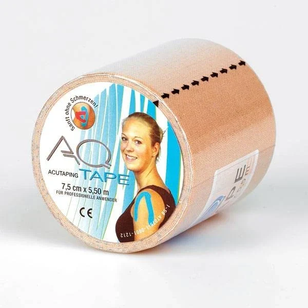 AQ kinesiotape fysiotape Smal: Rol 5,5 m x 2,5 cm 2 rollen alternatief voor CureTape Roze