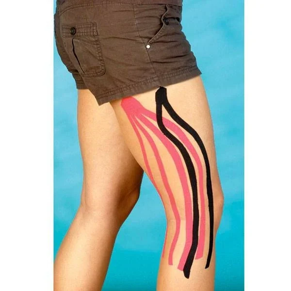 AQ kinesiotape fysiotape Smal: Rol 5,5 m x 2,5 cm 2 rollen alternatief voor CureTape Roze