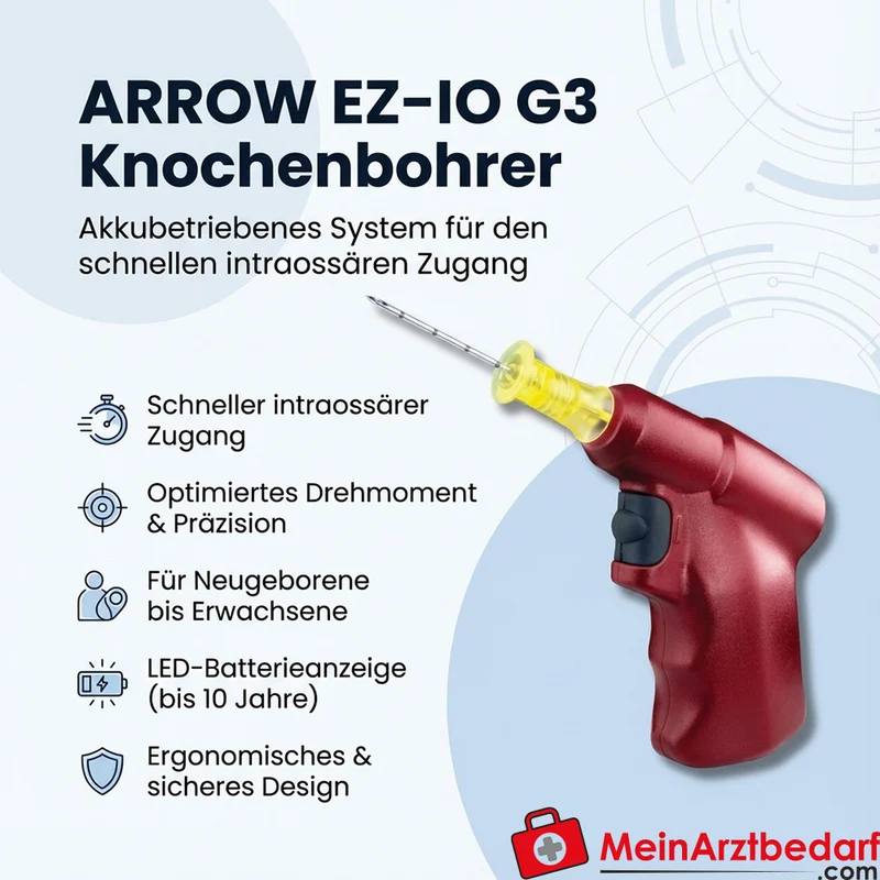 Arrow EZ-IO G3 Knochenbohrer für den intraossären Zugang