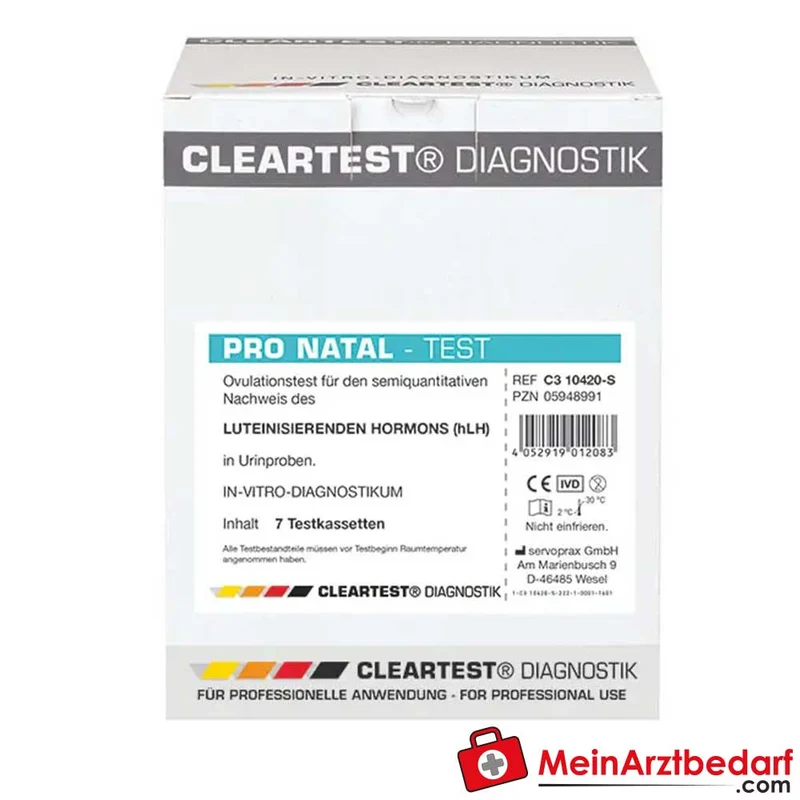Cleartest Pro Natal Ovulationstest, 7 Testkasetten