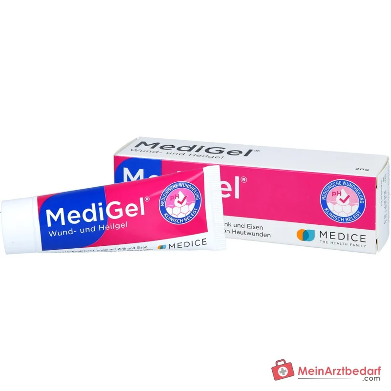 MediGel hydroaktives Lipogel mit Zink und Eisenionen zur Wundheilung (Schürf-, Schnitt- und Kratzwunden)