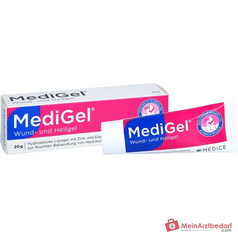 MediGel hydroaktives Lipogel mit Zink und Eisenionen zur Wundheilung (Schürf-, Schnitt- und Kratzwunden)