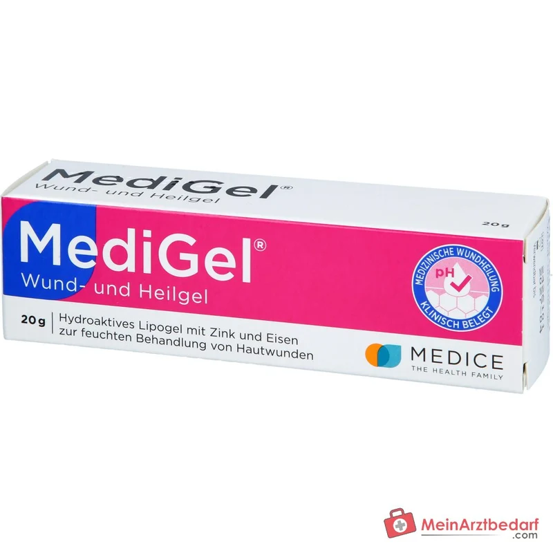 MediGel hydroaktives Lipogel mit Zink und Eisenionen zur Wundheilung (Schürf-, Schnitt- und Kratzwunden)