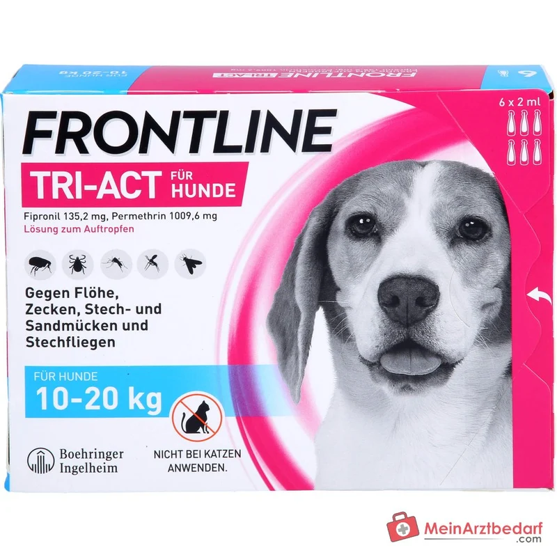 FRONTLINE Tri-Act Spot-on für Hunde 10–20 kg 6 Pipetten
