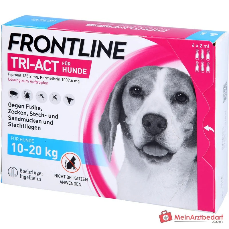FRONTLINE Tri-Act Spot-on für Hunde 10–20 kg 6 Pipetten