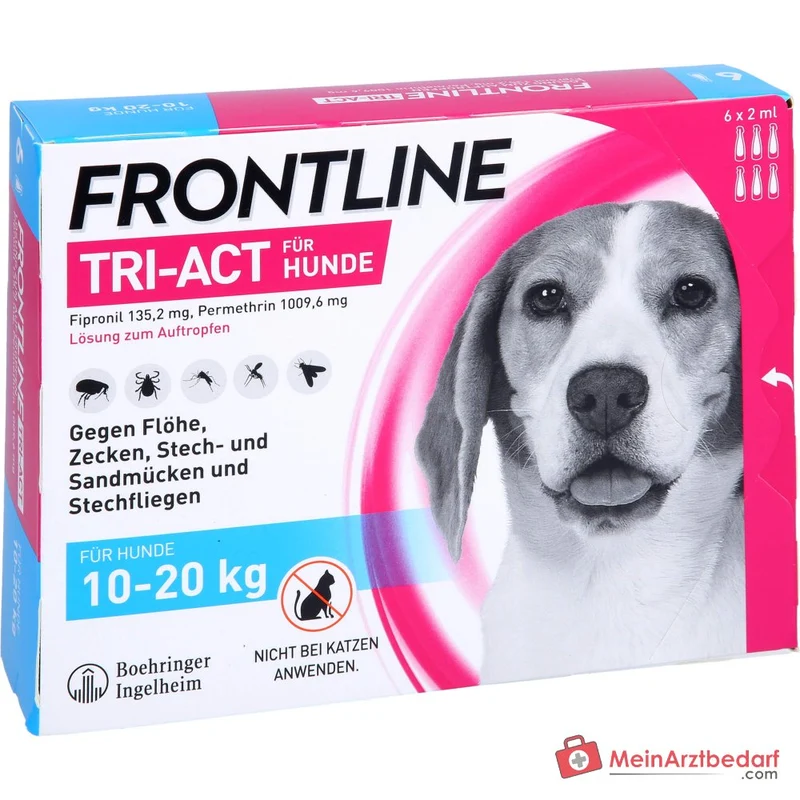 FRONTLINE Tri-Act Spot-on für Hunde 10–20 kg 6 Pipetten