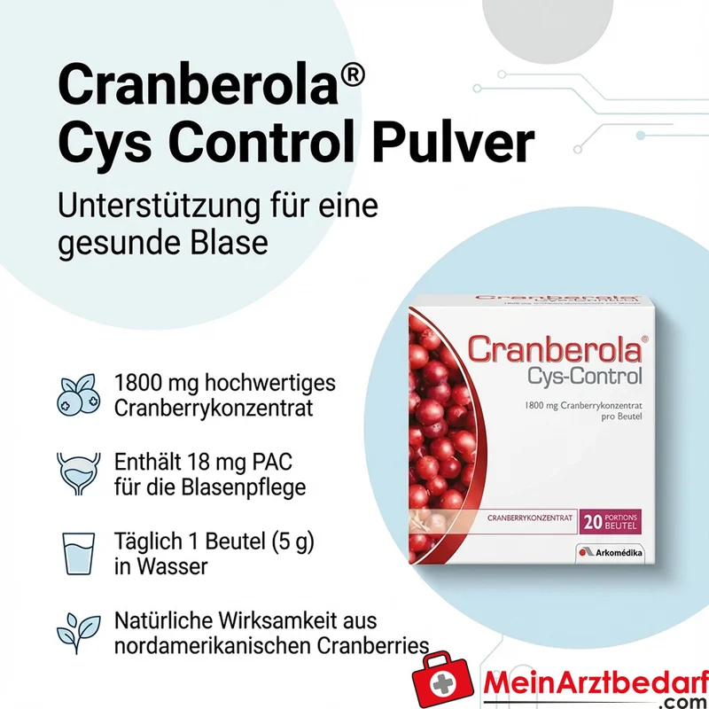 Cranberola Cys Control Pulver 1800 mg Cranberry (18 mg PAC) 20 x 5 g