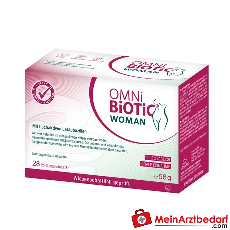 OMNi-BiOTiC WOMAN Probiotikum 4 Lactobacillus-Stämme Beutel 28 x 2 g
