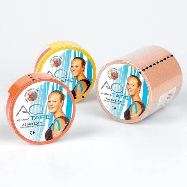 AQ kinesiotape fysiotape Standaard 5,5 m x 5 cm alternatief voor CureTape Oranje