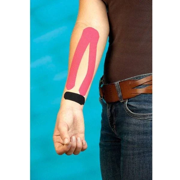 AQ kinesiotape fysiotape Smal: Rol 5,5 m x 2,5 cm 2 rollen alternatief voor CureTape Blauw