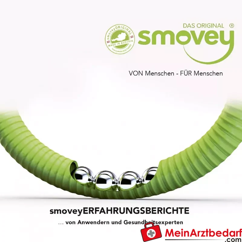 smoveyGOLD Edition Classic Trainingsringe Paar, 4 Stahlkugeln, Moosgummigriff, je 0,5 kg