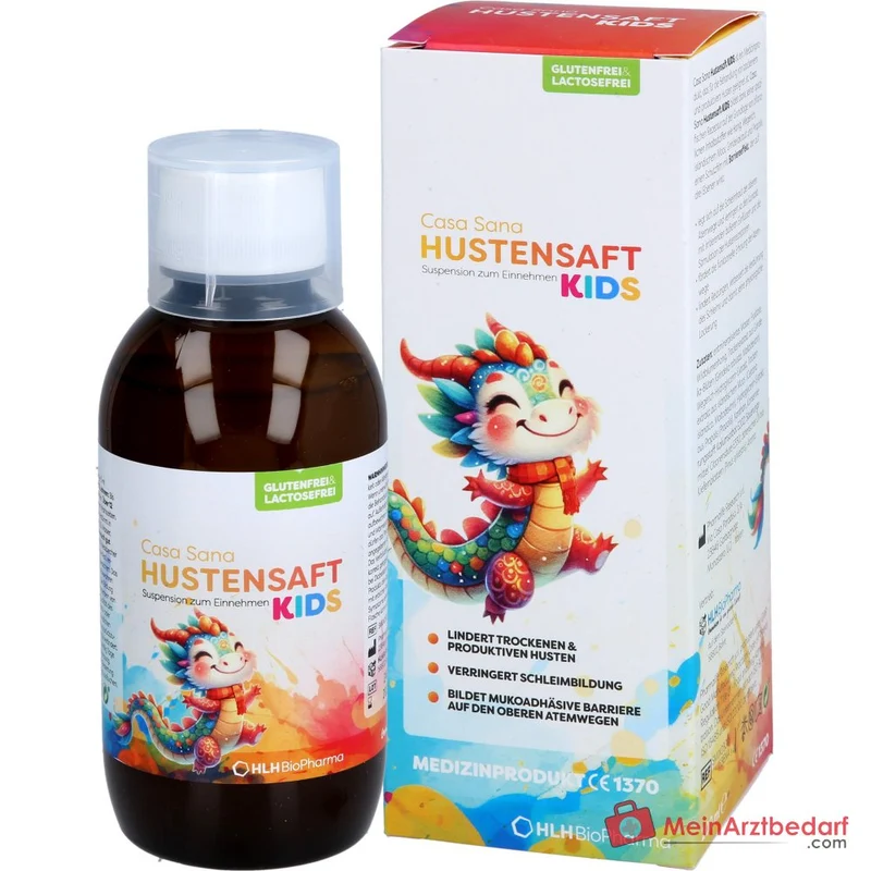 Casa Sana Hustensaft Kids mit Honig, Wegerich & Propolis 200 ml