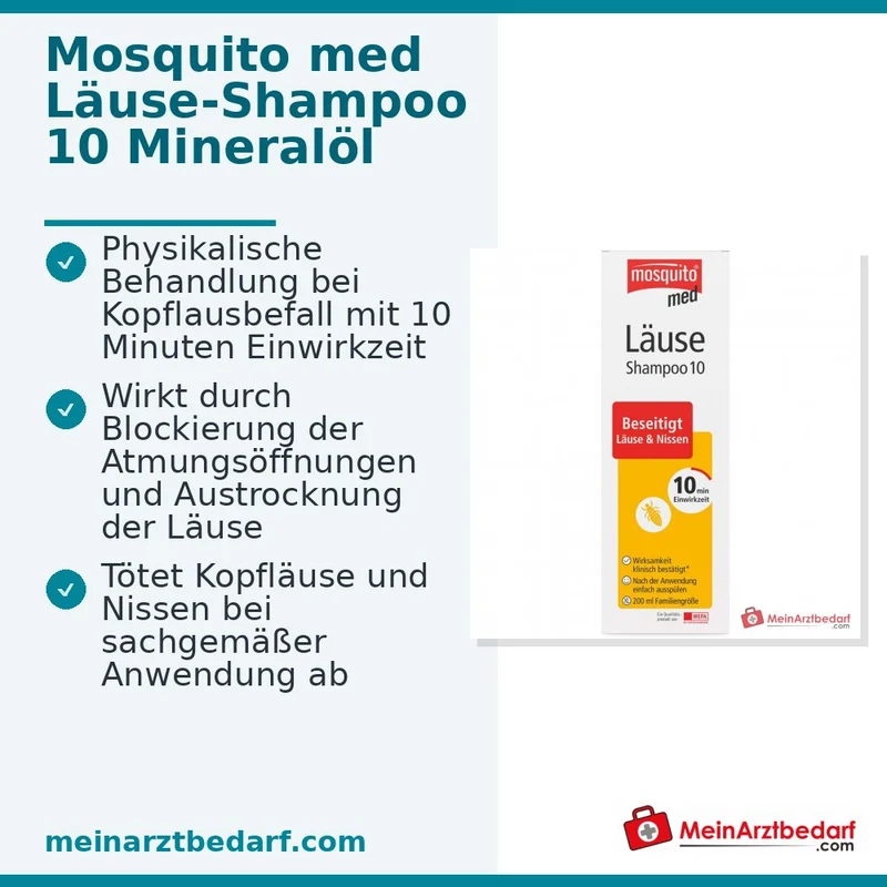 mosquito med Läuse‑Shampoo 10 Paraffin Shampoo