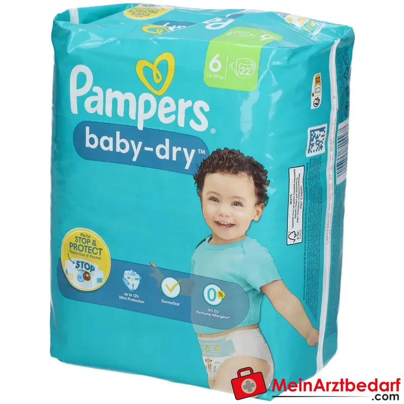 Pampers baby-dry Windeln Größe 6 (13–18 kg) 22 Stück