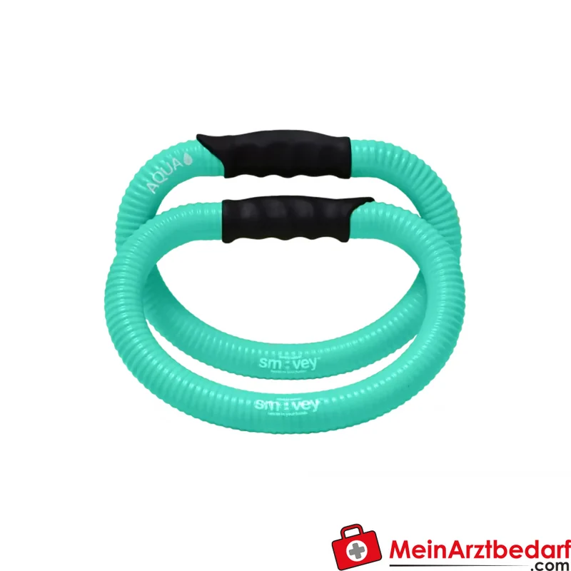 smovey smoveyAQUA Aqua-Trainingsringe Paar 4 Stahlkugeln/Ring 100% wasserfest salzwasserfest