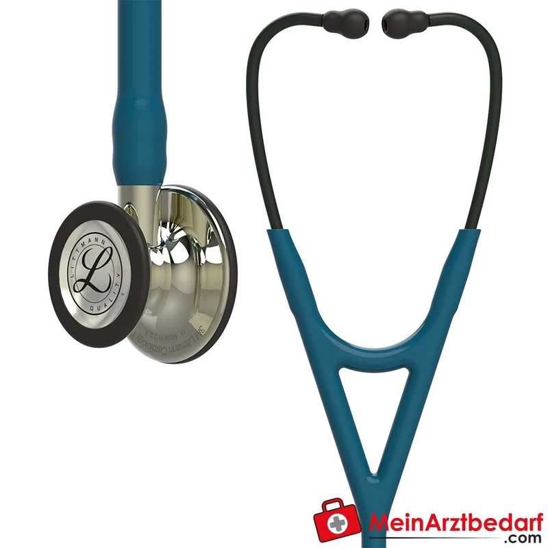 Littmann Cardiology IV Stethoskop Edelstahl, Dual‑Frequency, für Erwachsene & Kinder, Champagner-Edition