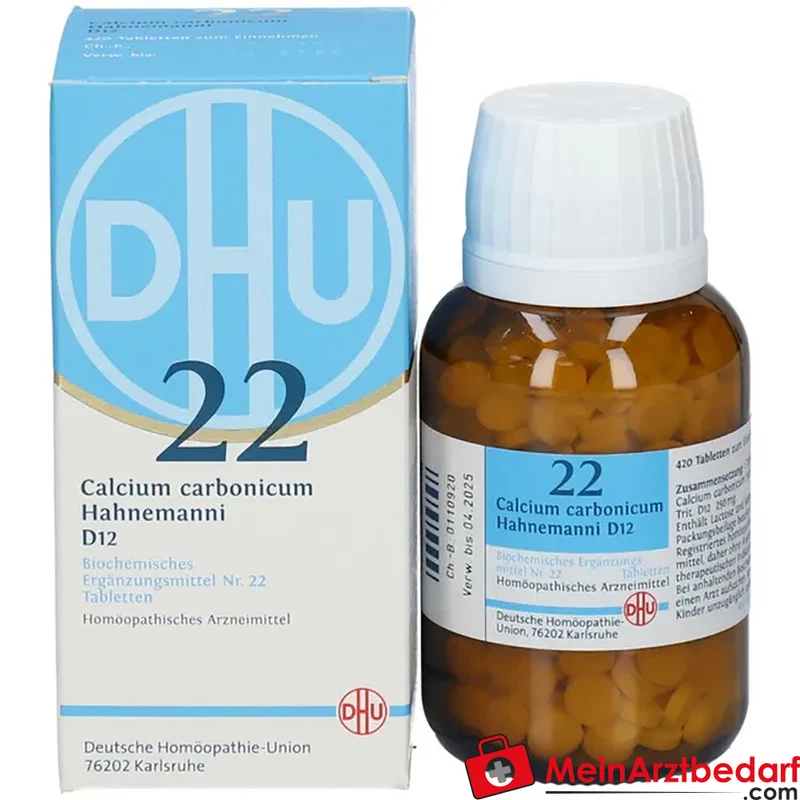 DHU Biochemie 22 Calcium carbonicum D12 250 mg Tabletten