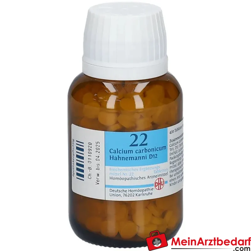 DHU Biochemie 22 Calcium carbonicum D12 250 mg Tabletten