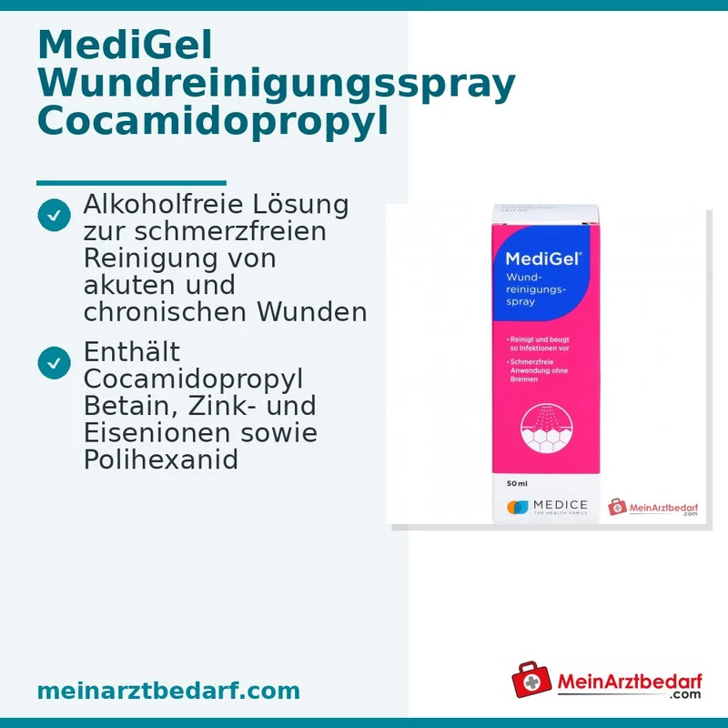 MediGel Wundreinigungsspray Polihexanid alkoholfrei