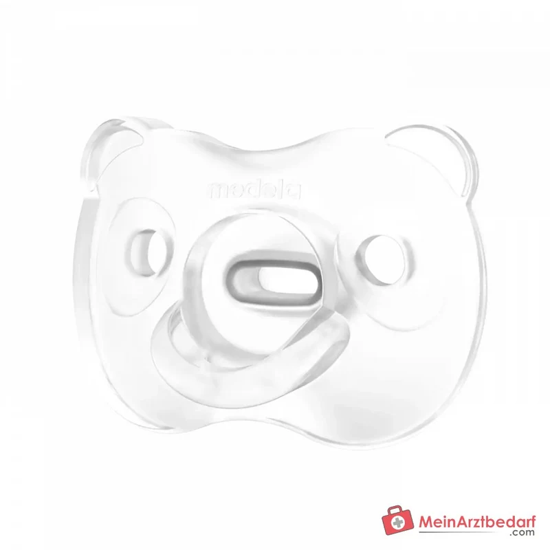MEDELA Baby Schnuller weiches Silikon 0–6 Monate Duo 2 Stück mit Etui Blau