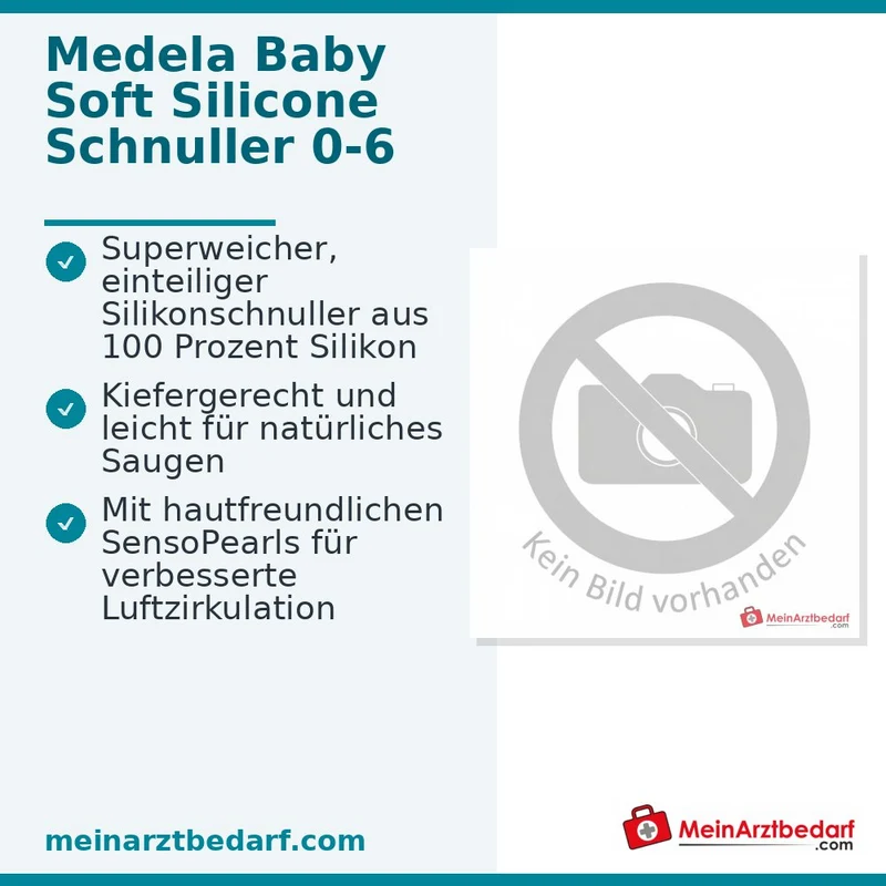 MEDELA Baby Schnuller weiches Silikon 0–6 Monate Duo 2 Stück mit Etui Blau