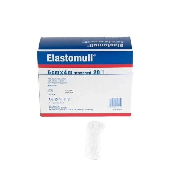 Elastomull 4 m x 6 cm - 20 stuks
