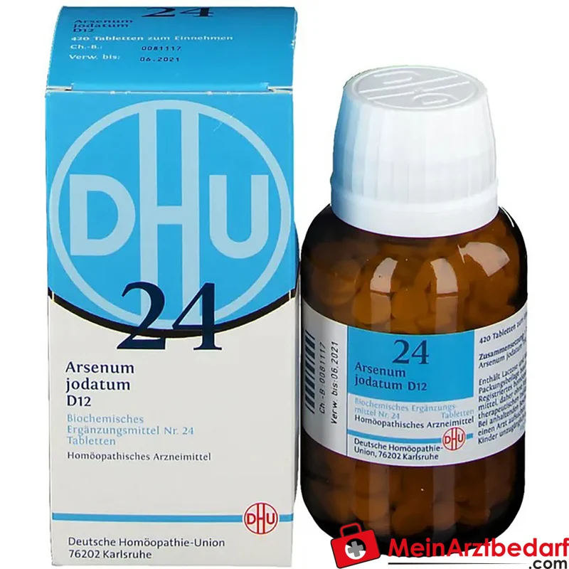 DHU Biochemie 24 Arsenum jodatum D12 250 mg Tabletten
