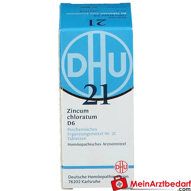 DHU Biochemie 21 Zincum chloratum D6 Schüßler-Salz Tabletten