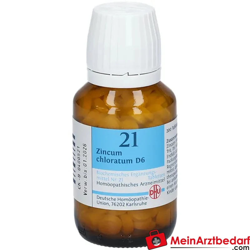 DHU Biochemie 21 Zincum chloratum D6 Schüßler-Salz Tabletten